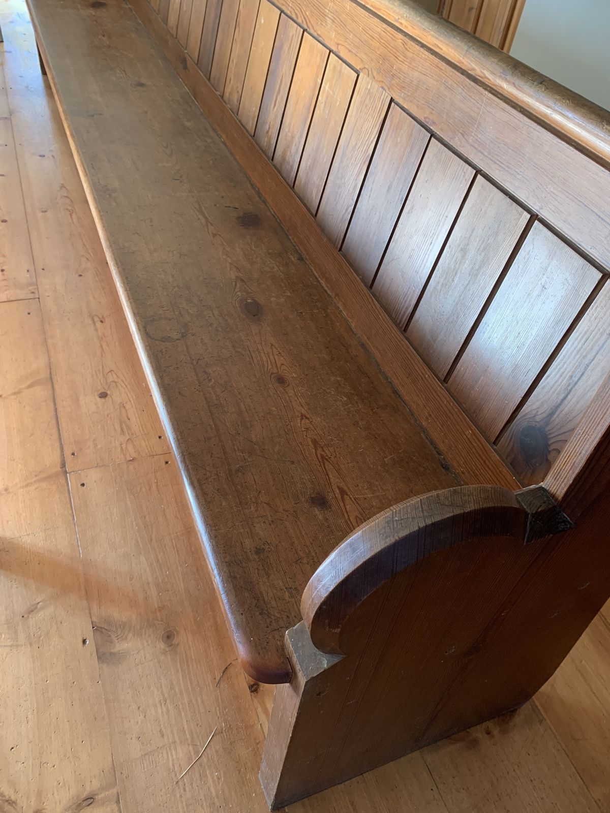 Solid Wood Church Pew photo for sale
