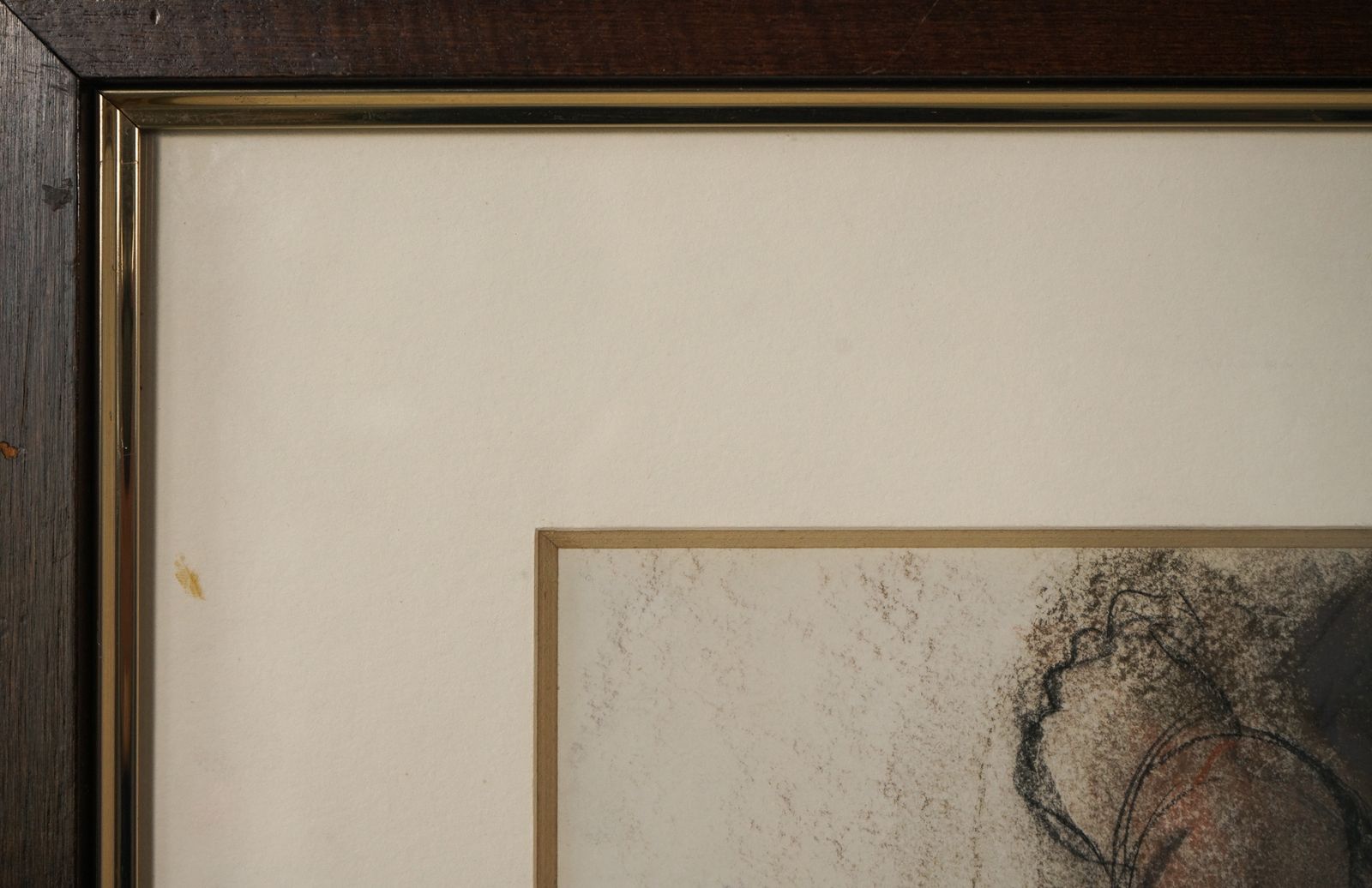 photo furniture Ingelijste Levenstekening Van Een Naakte Vrouw