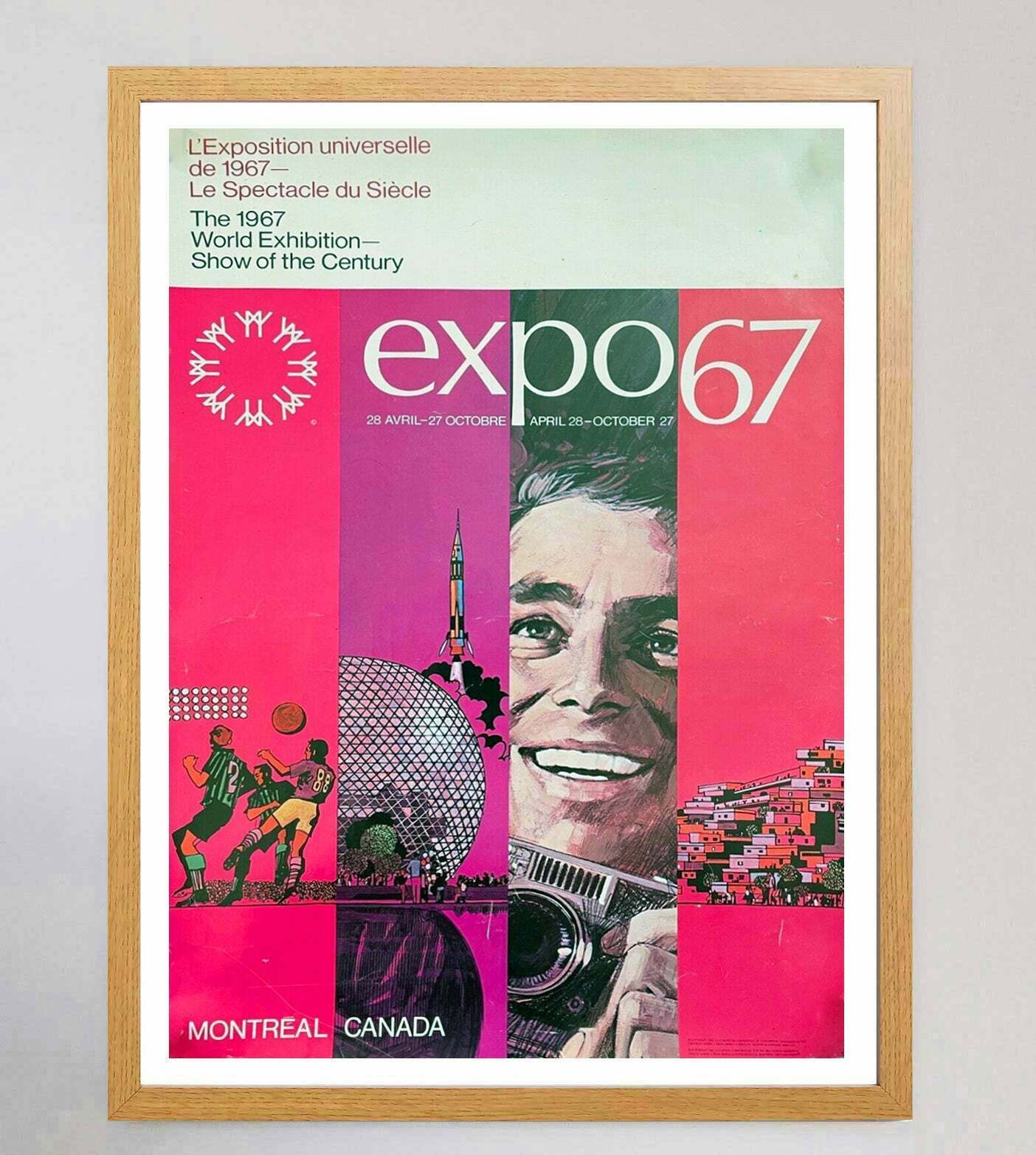 Expo 67   Montreal World's Fair Original Vintage Poster photo Art