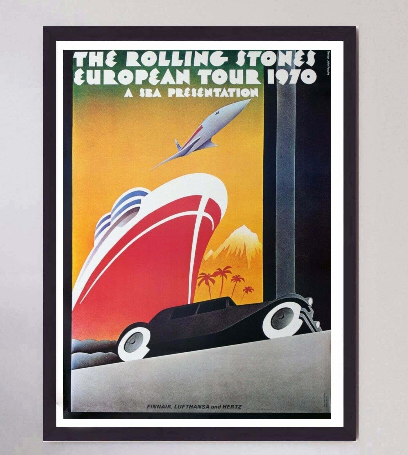 Rolling Stones   European Tour 1970 Original Vintage Poster photo furniture