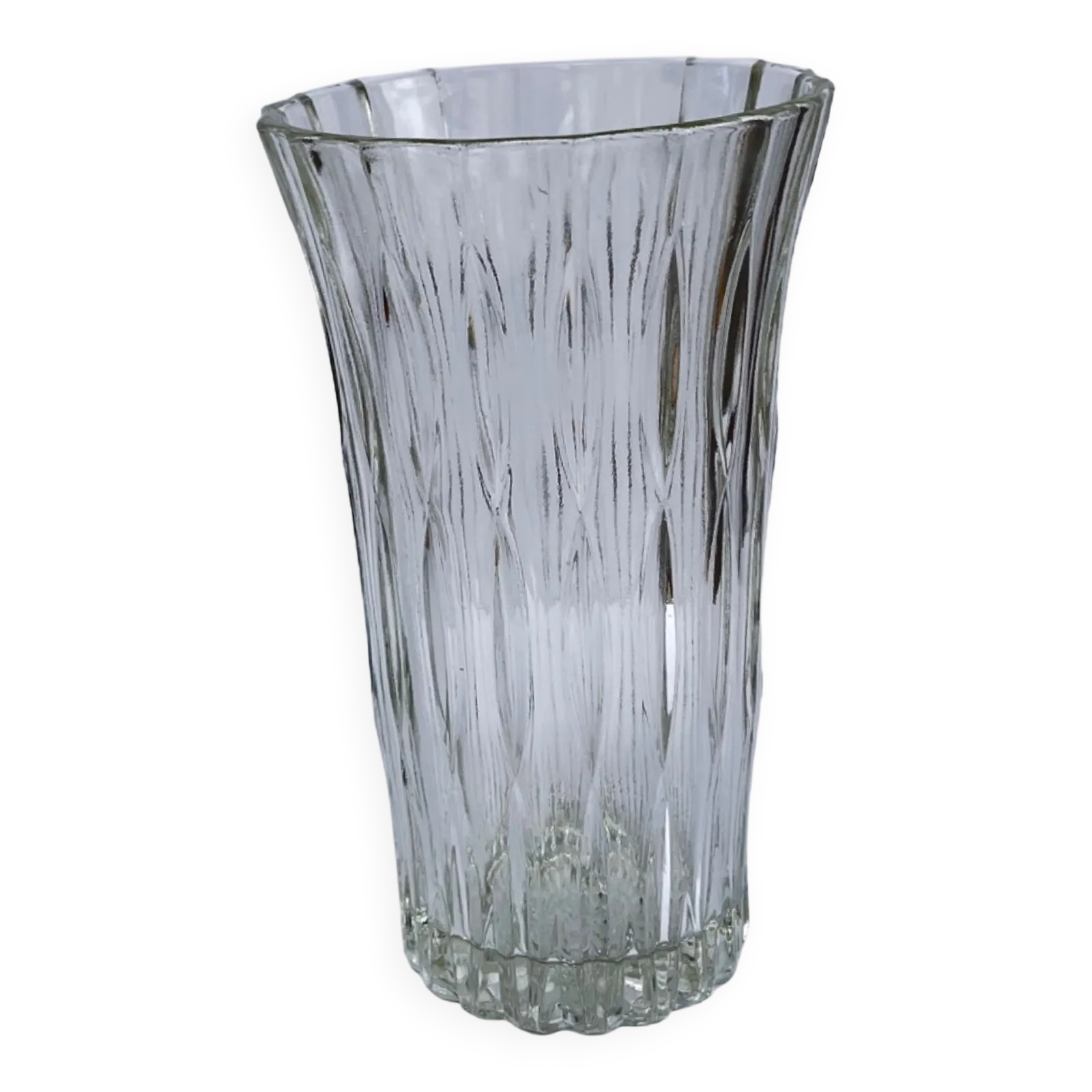 Glass Vase By Jiří řepásek, Poděbrady Czechoslovakia, 1960s