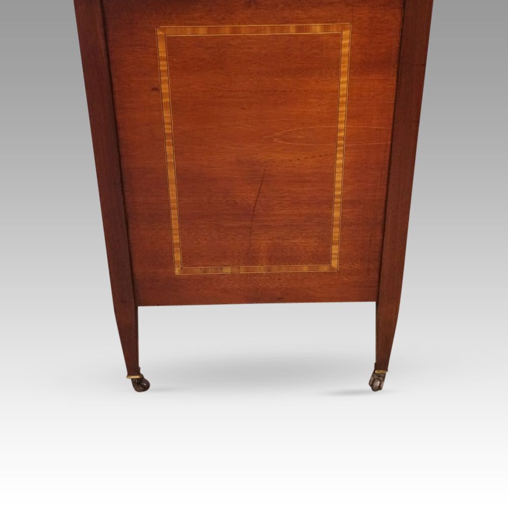 Edwardian Inlaid Mahogany Desk photo vintage