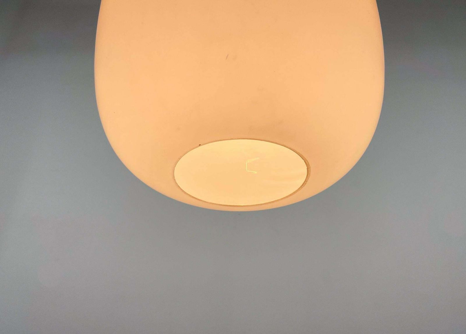 1960s Wood And Glass Pendant Light By Uluv, Czechoslovakia, Marked By Manufactur photo vinterior