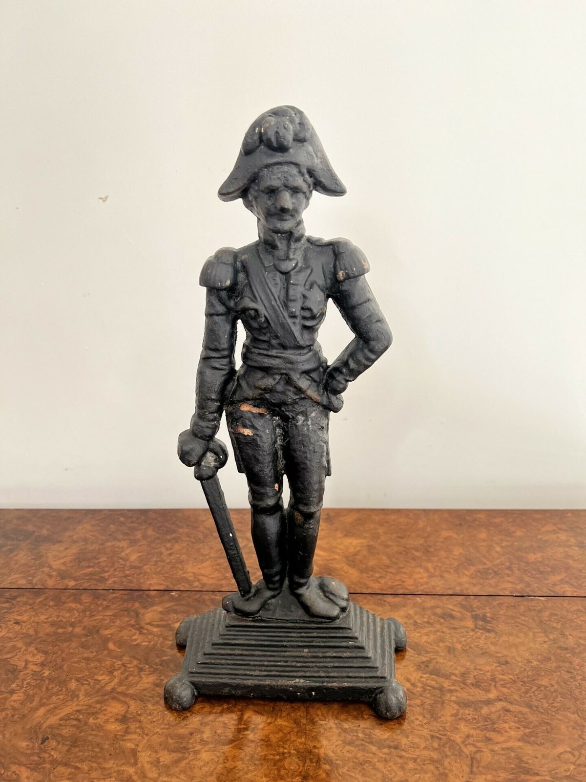 Victorian Cast Iron Door Stop In The Form Of Lord Nelson photo 285.0