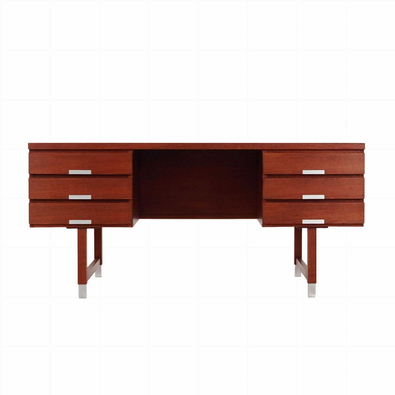 Teak Desk, Danish Design, 1970s, Manufacturer: Eigil Petersens Møbelfabrik