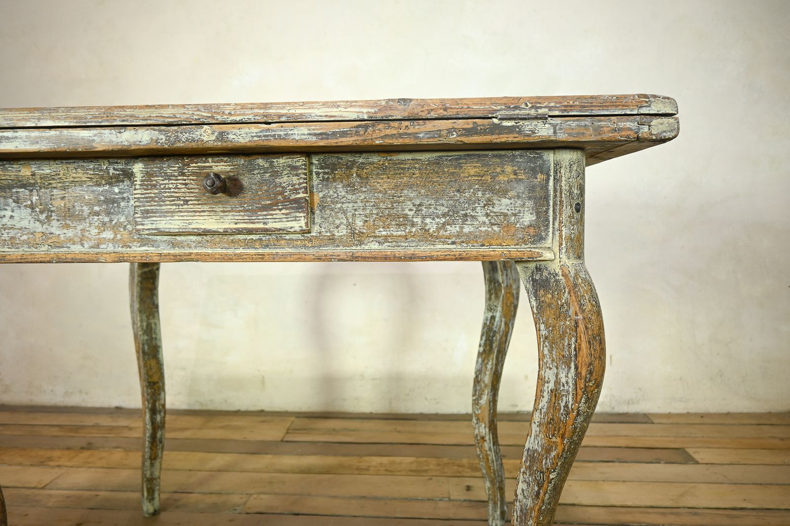 1950.0 A 19th Century French Painted Swivel Top Dining Table photo