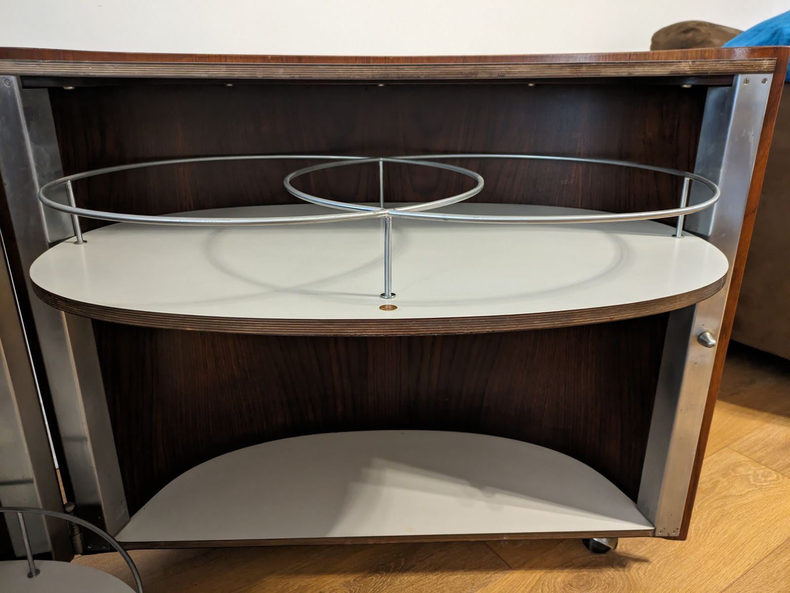 Vintage Jamaica Portable Dry Bar On Casters photo for sale
