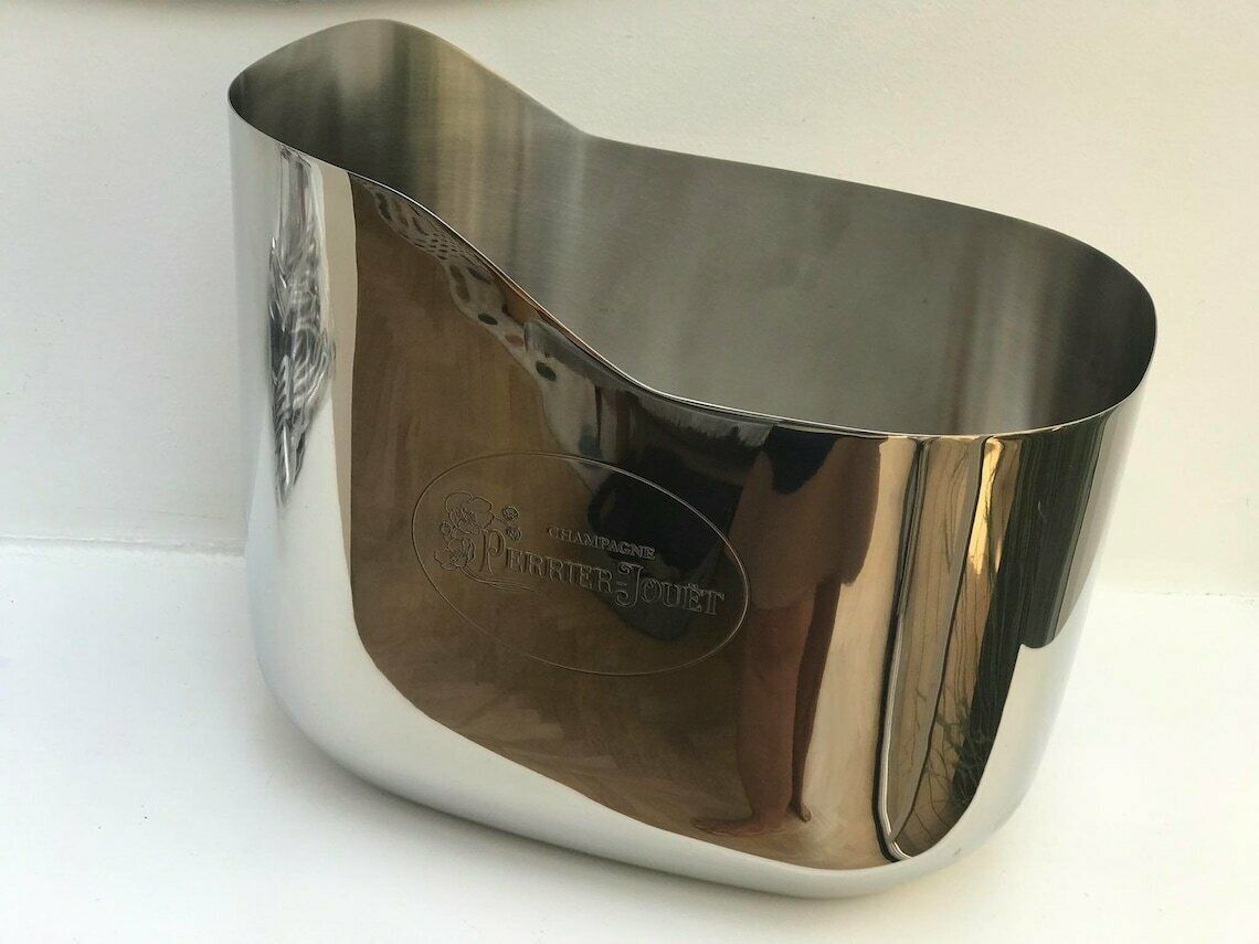 Champagne Ice Bucket Large 4 Bottles Perrier Jouet Large Double Magnum Oval Ice Cooler Chilling Bar Decor Gift Garden Party photo 428.0