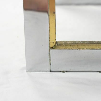 Pair Of Romeo Rega Glass Tables photo vintage