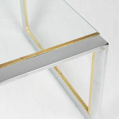 500.0 Pair Of Romeo Rega Glass Tables photo