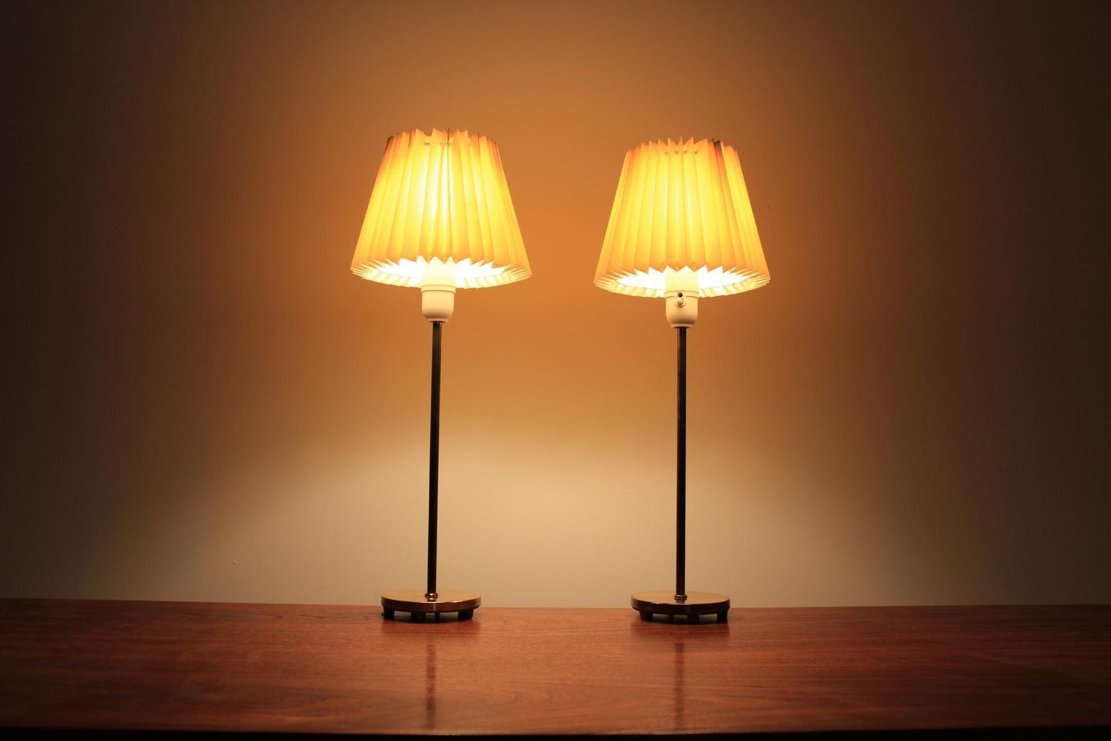 Pair Of Mid Century Table / Desk Lamps Falkenbergs Belysnings, Sweden, 1970s.  photo furniture