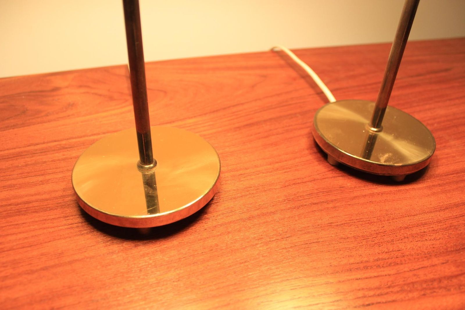 Pair Of Mid Century Table / Desk Lamps Falkenbergs Belysnings, Sweden, 1970s.  photo vinterior