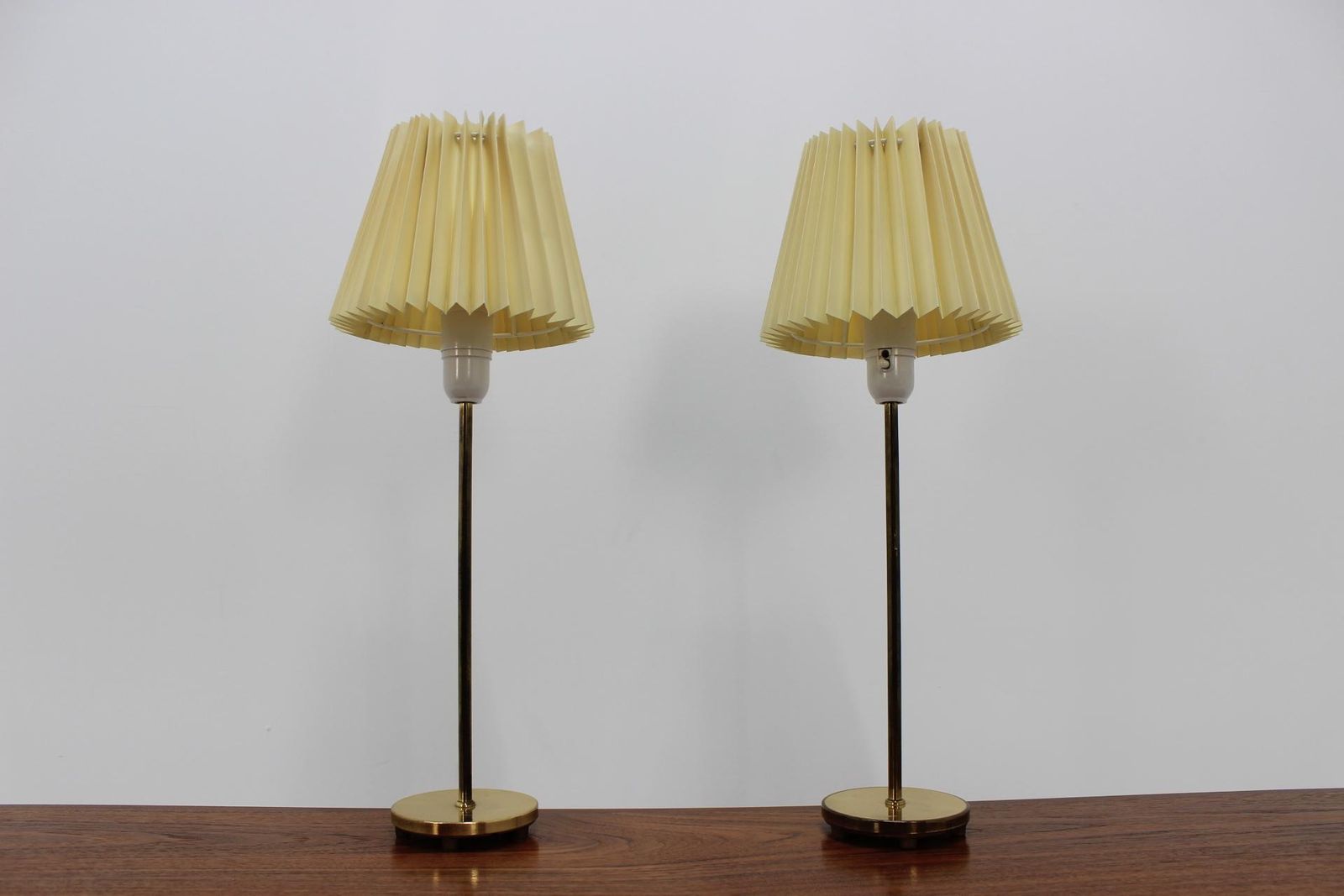 Pair Of Mid Century Table / Desk Lamps Falkenbergs Belysnings, Sweden, 1970s.  photo vintage