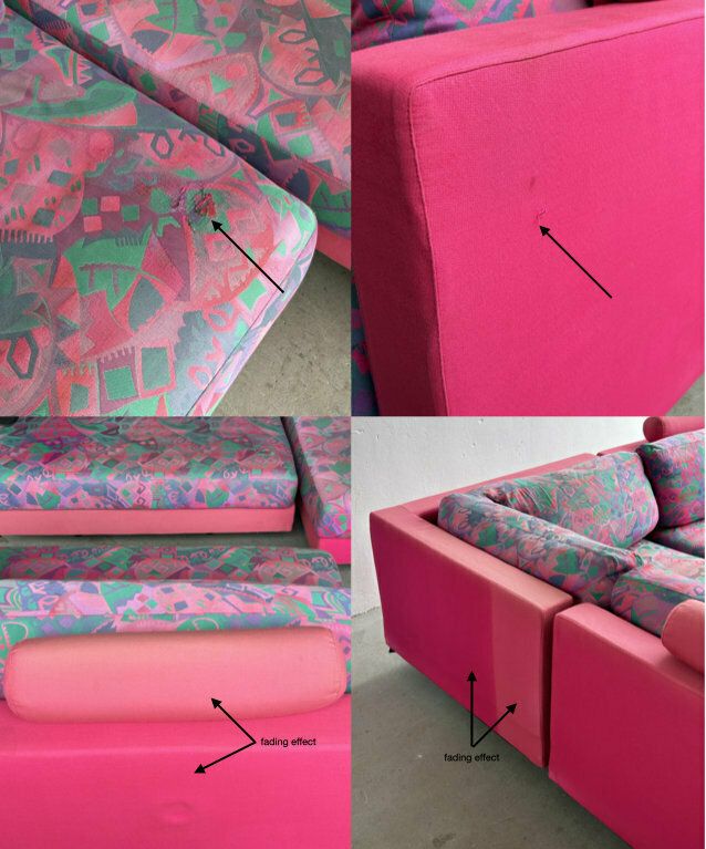 photo furniture Memphis Style Postmodern 'Sity' Modular Sectional Sofa, Antonio Citterio For B&B Italia, 1972 / Rare And Early Original Production