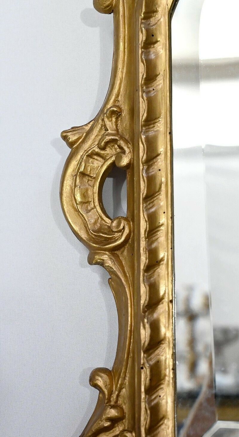 Louis XV Mirror In Golden Wood, Rocaille – 19th Century photo buy