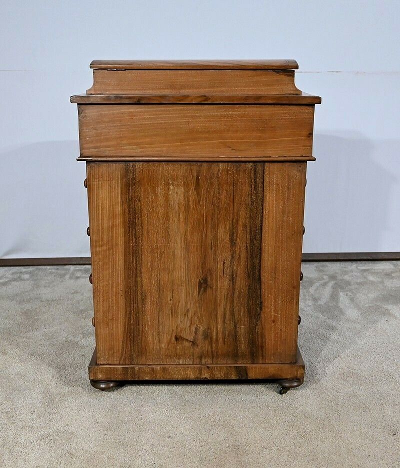 photo buy Victorian Davenport Walnut Desk, England – 19th Century