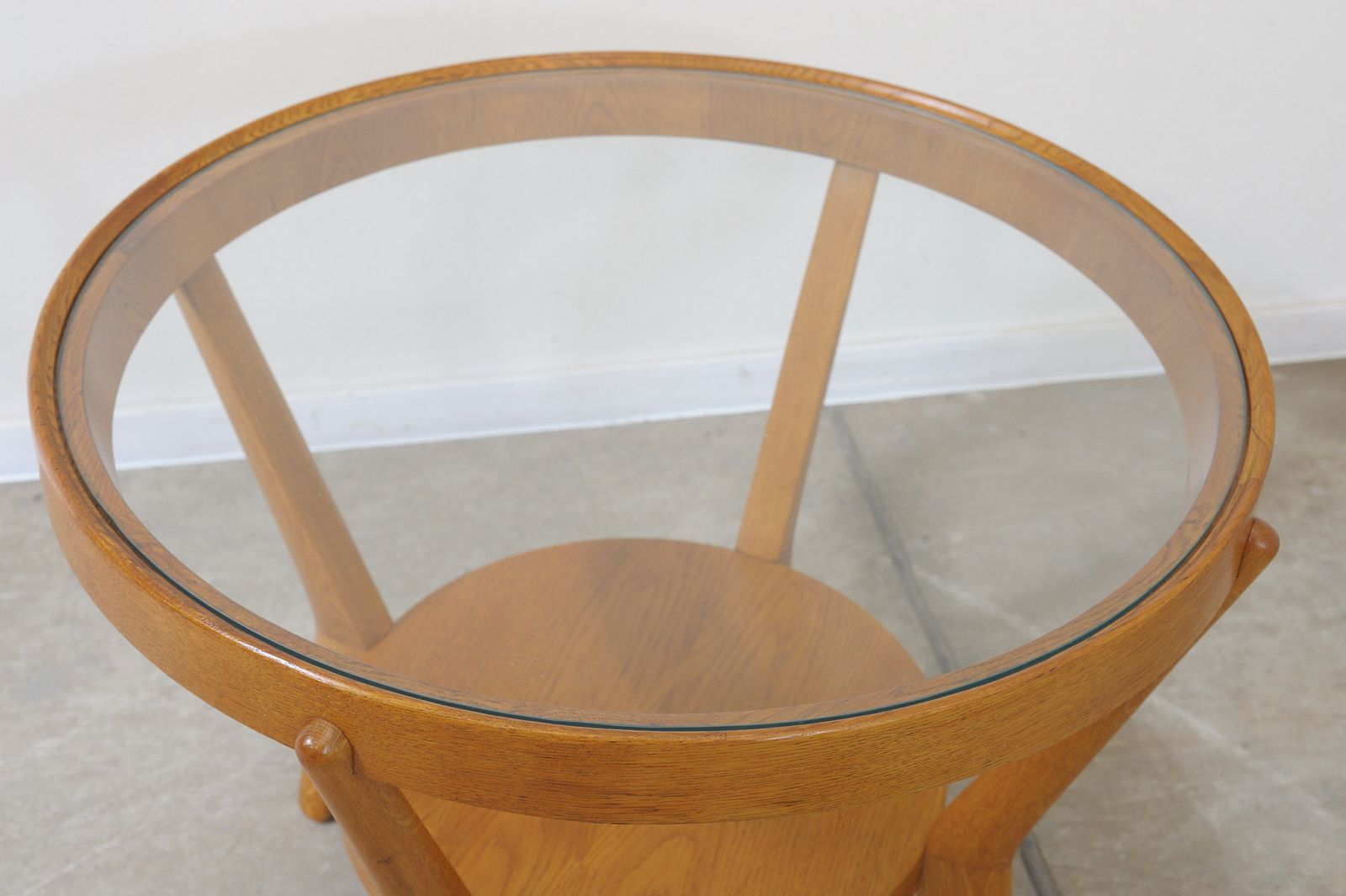 Fully Renovated Glazed Coffee Table By Kropacek & Kozelka, 1944 photo vinterior