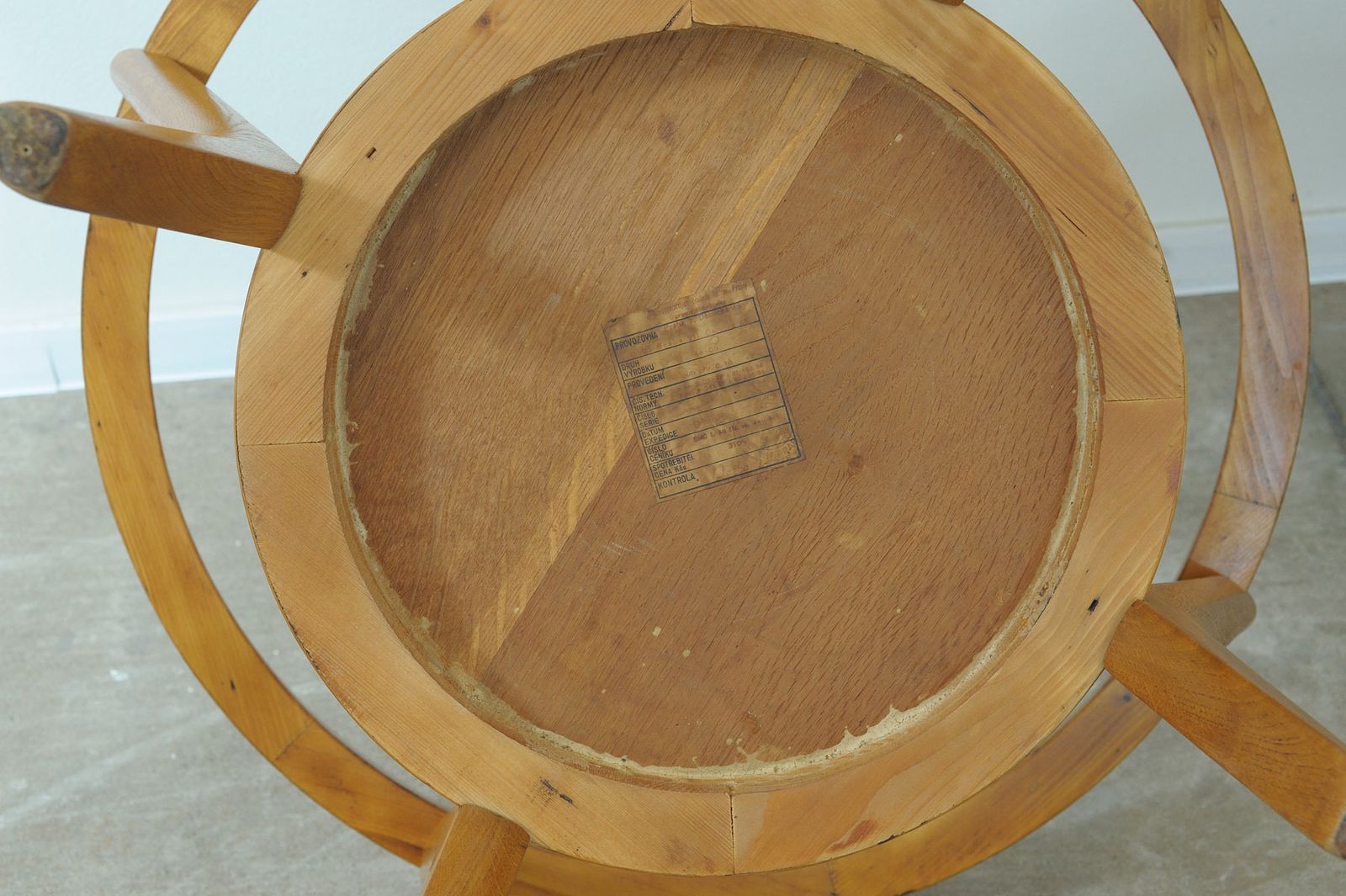 600.0 Fully Renovated Glazed Coffee Table By Kropacek & Kozelka, 1944 photo