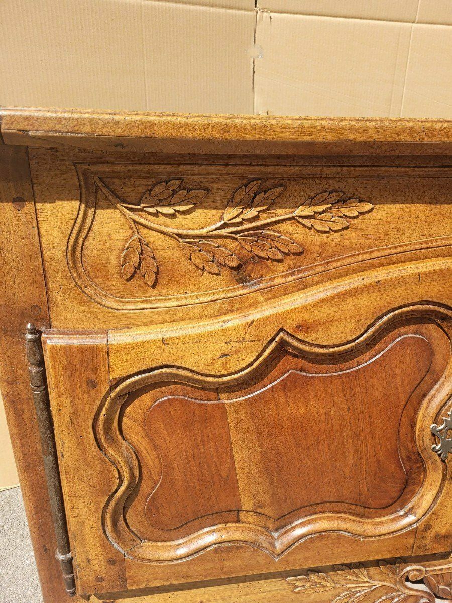 Provençal Buffet "Pétrin" Carved Walnut, Early 19th Century photo for sale