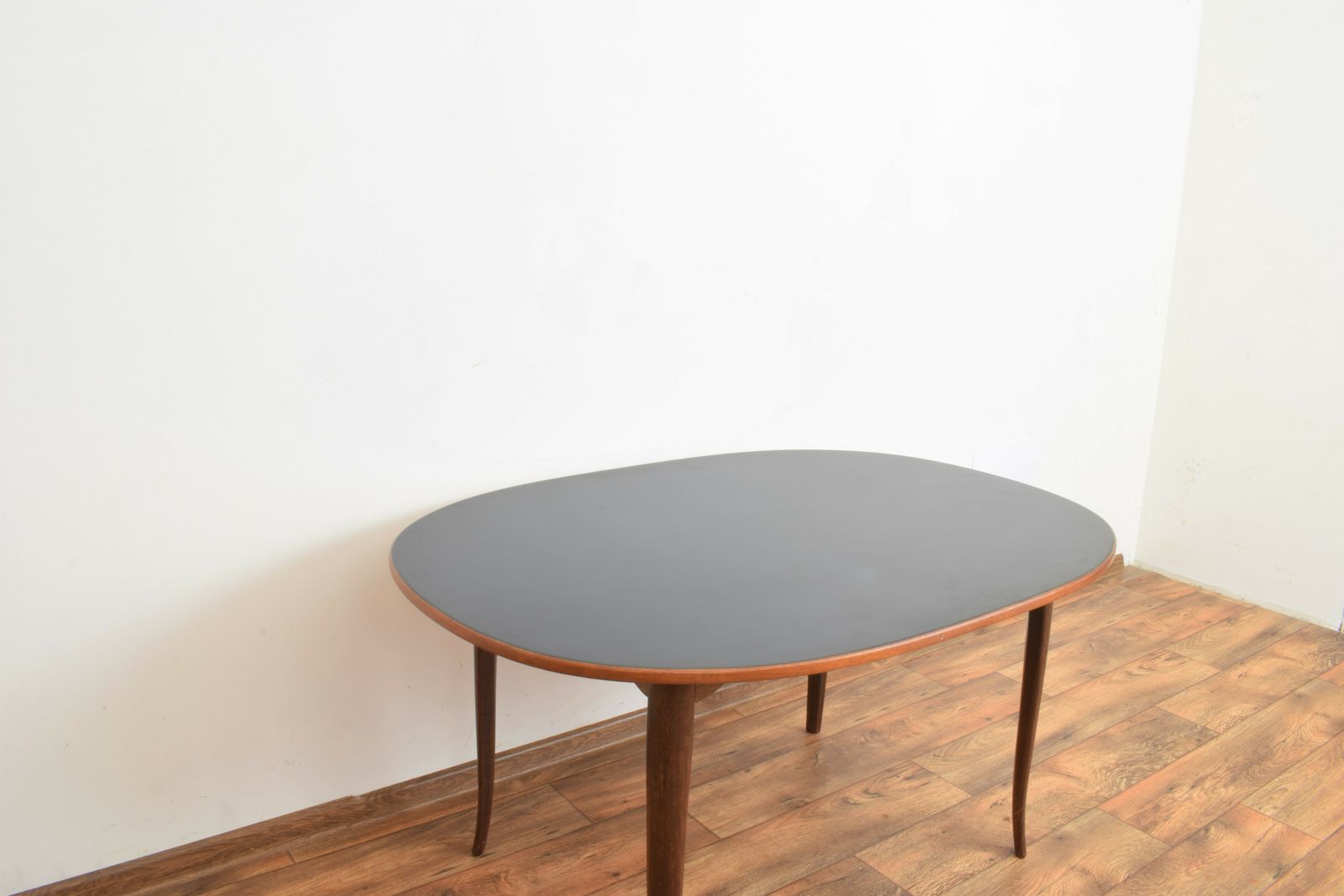 Mid Century Swedish Teak Table Model „Ovalen” By Carlm Malmsten For Mobel Komponerad Av, 1950s. photo vintage