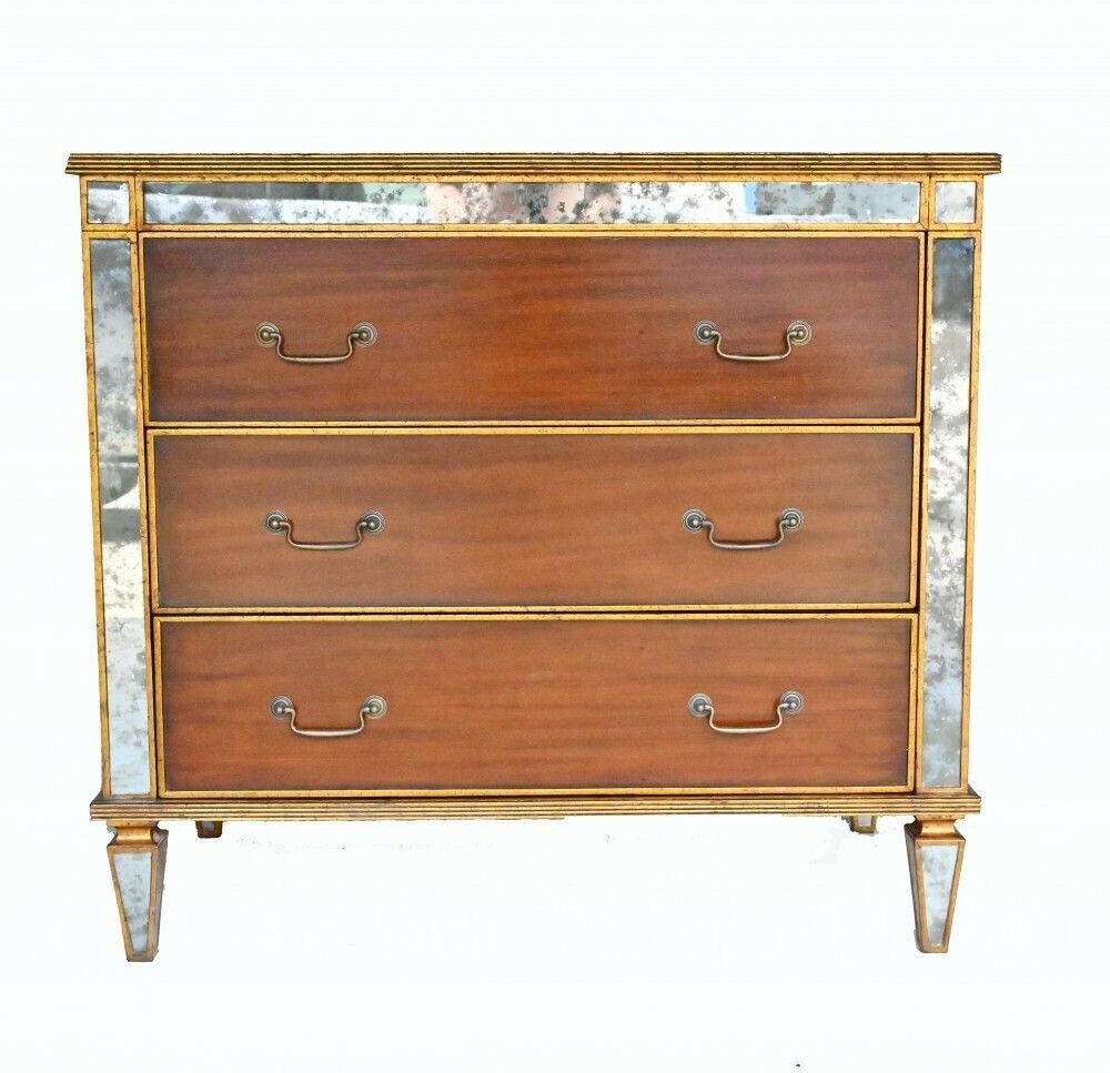 Art Deco Commode Mirrored Chest Of Drawers photo for sale