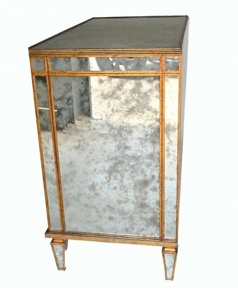 Art Deco Commode Mirrored Chest Of Drawers photo vinterior