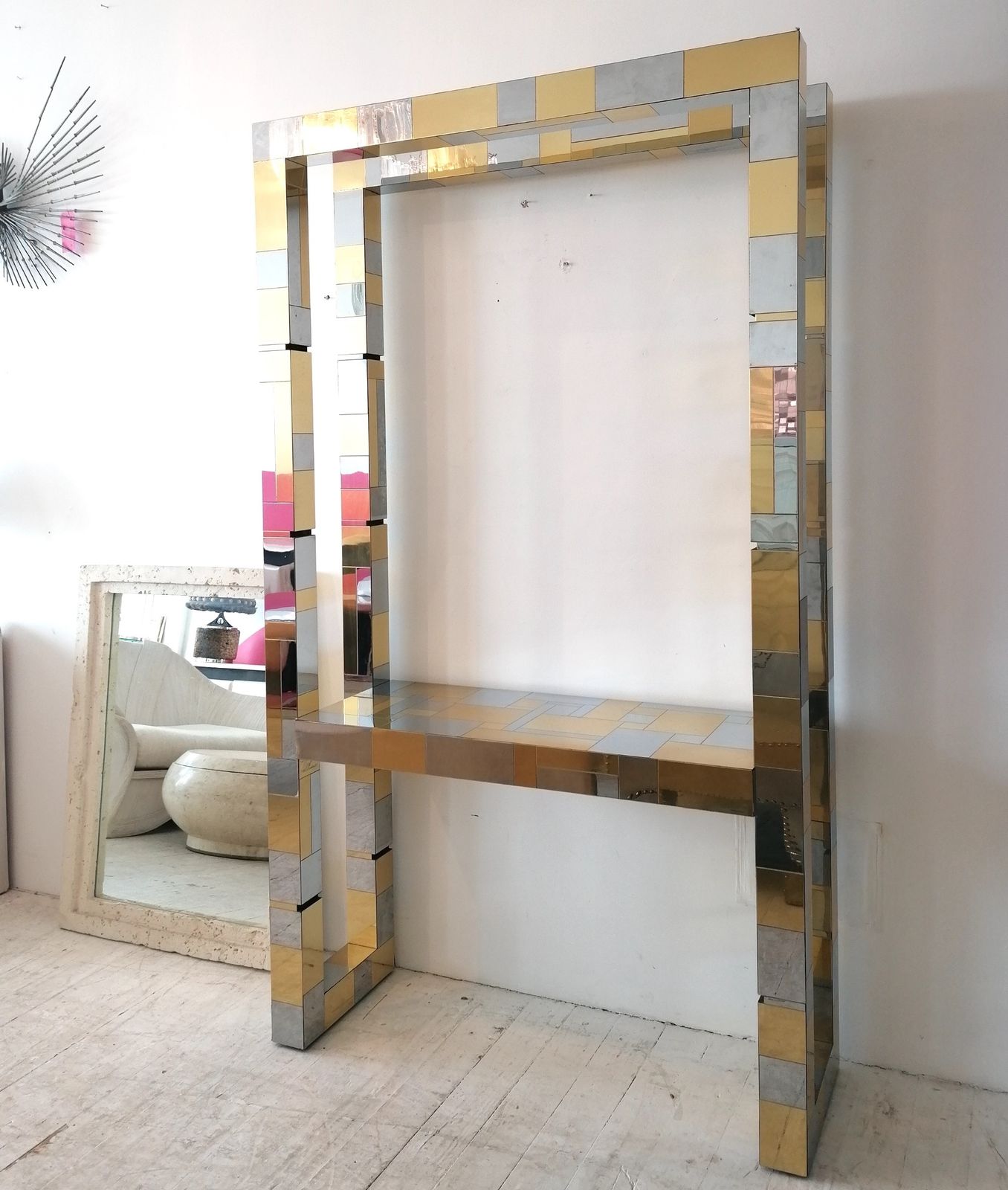 Rare Signed Paul Evans Brutalist 'Cityscape' Large Etagere Freestanding Shelves, 1970s American photo Furniture