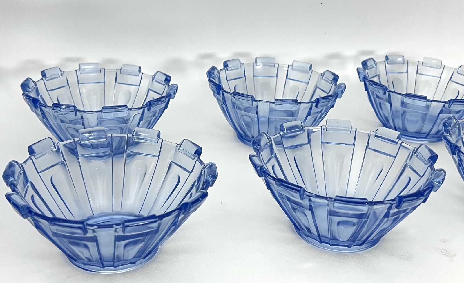 photo buy Art Deco Murano Glass Serving Bowl Set Of 13. Italy 1930s