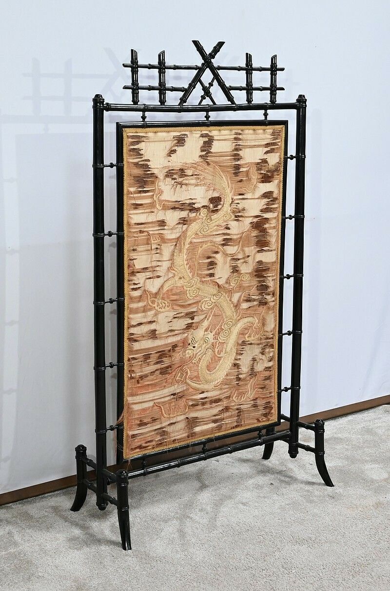 Bamboo Spirit Fireplace Screen – 1920 photo furniture