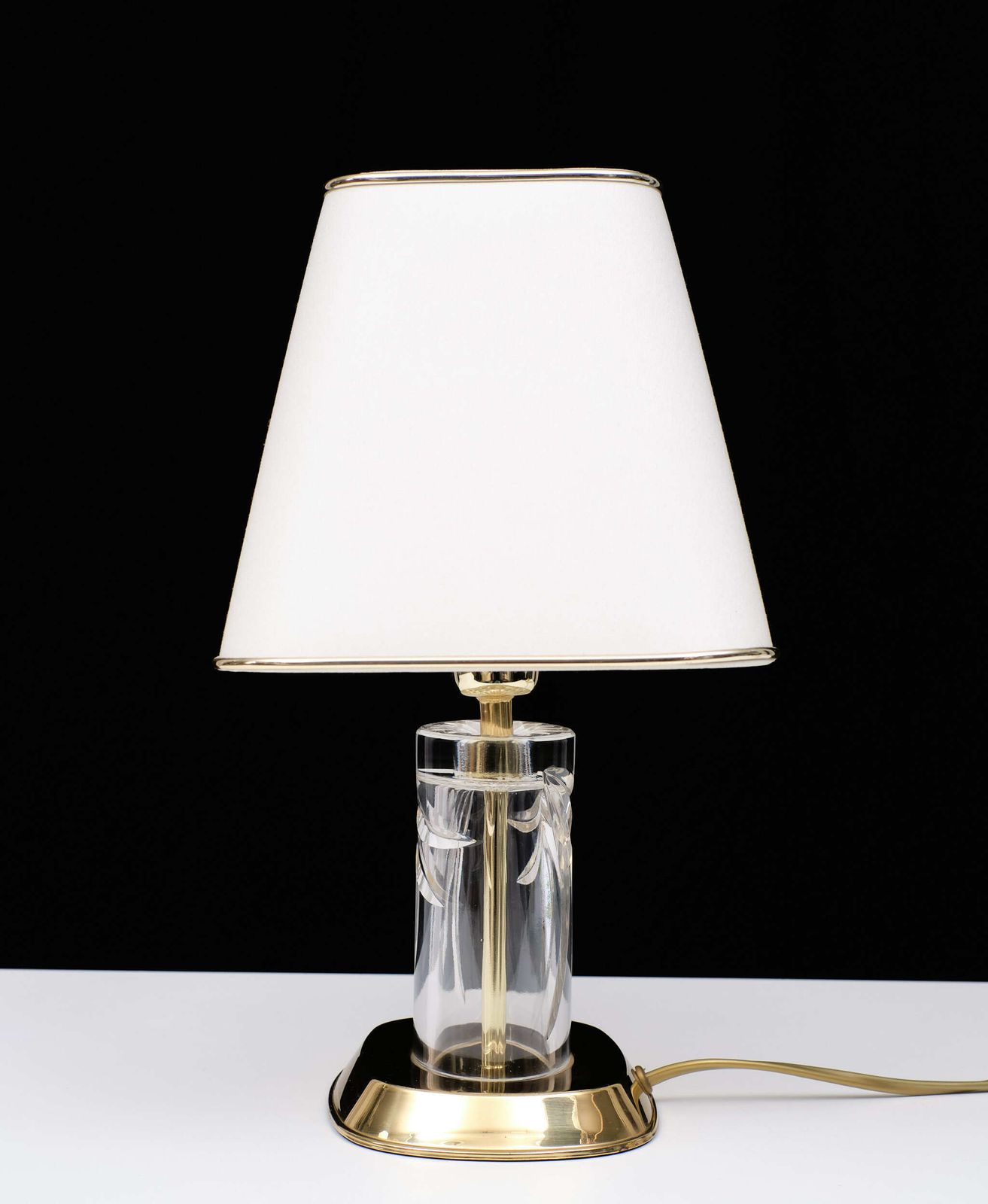 Preciosa Top Quality Pristine Bohemian Crystal Table Lamp Czech Republic photo vintage