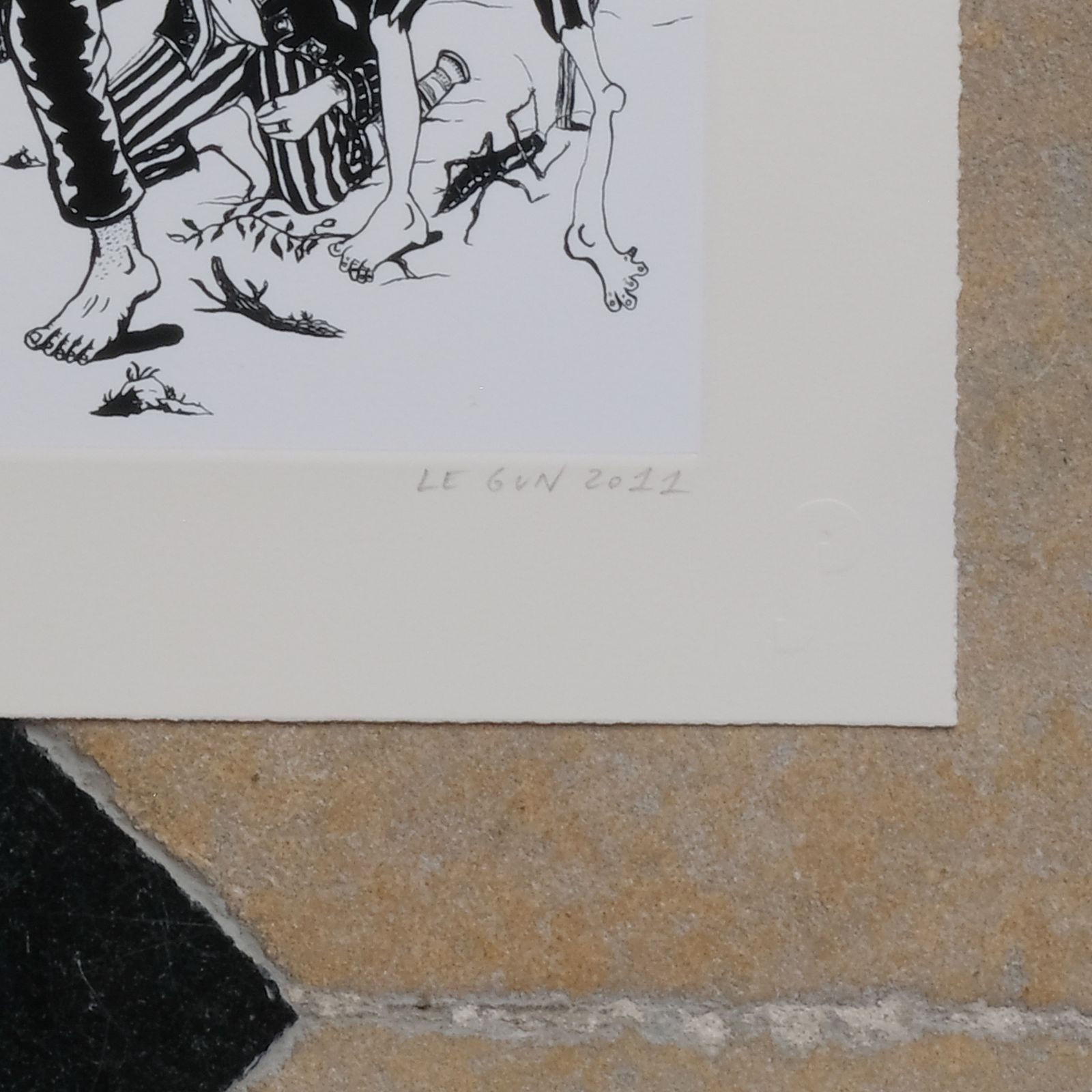 Le Gun   The Tragic Demise Of The White Gullinule, Framed. Signed, Limited Edition. photo 210.0