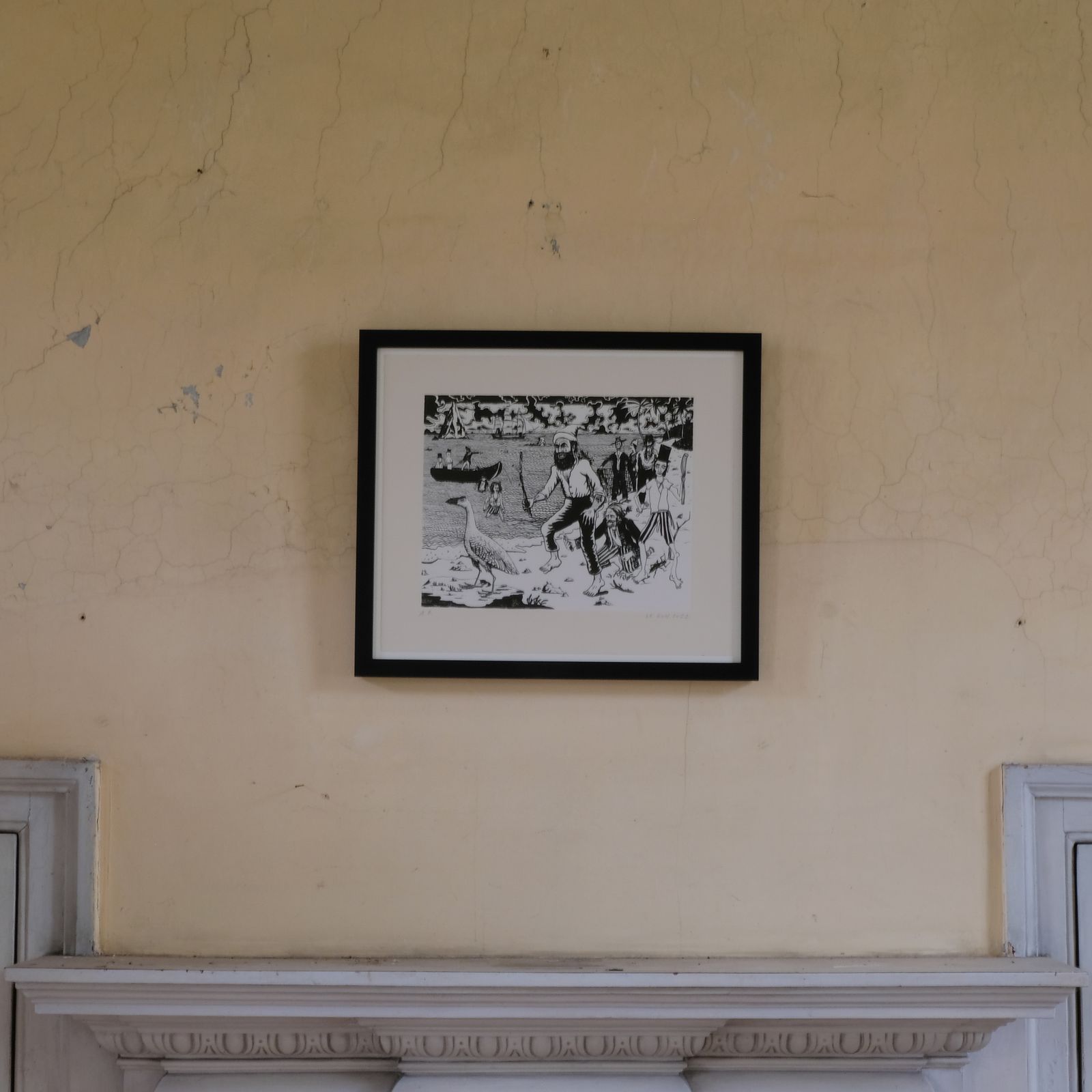 Le Gun   The Tragic Demise Of The White Gullinule, Framed. Signed, Limited Edition. photo vinterior