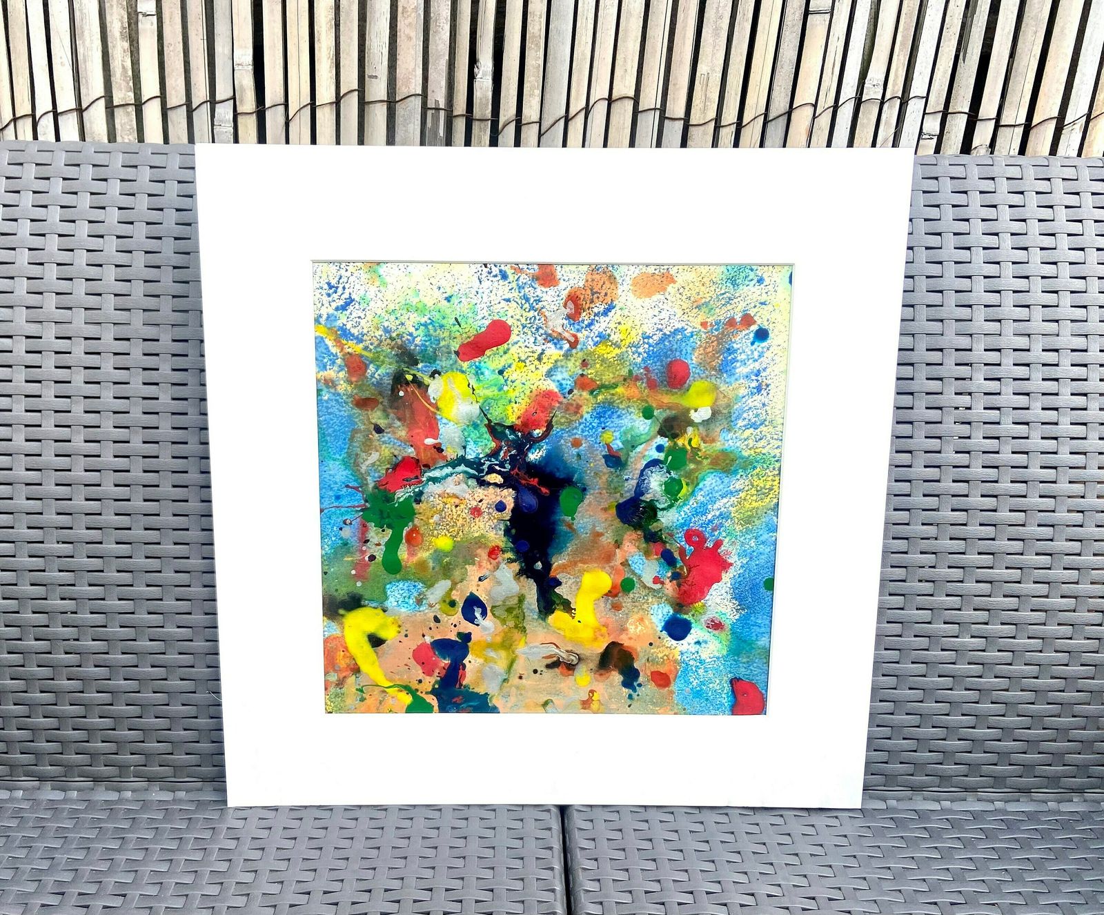 Original Mixed Media Painting ‘Carnival Of Colour I’ J Kloss photo furniture