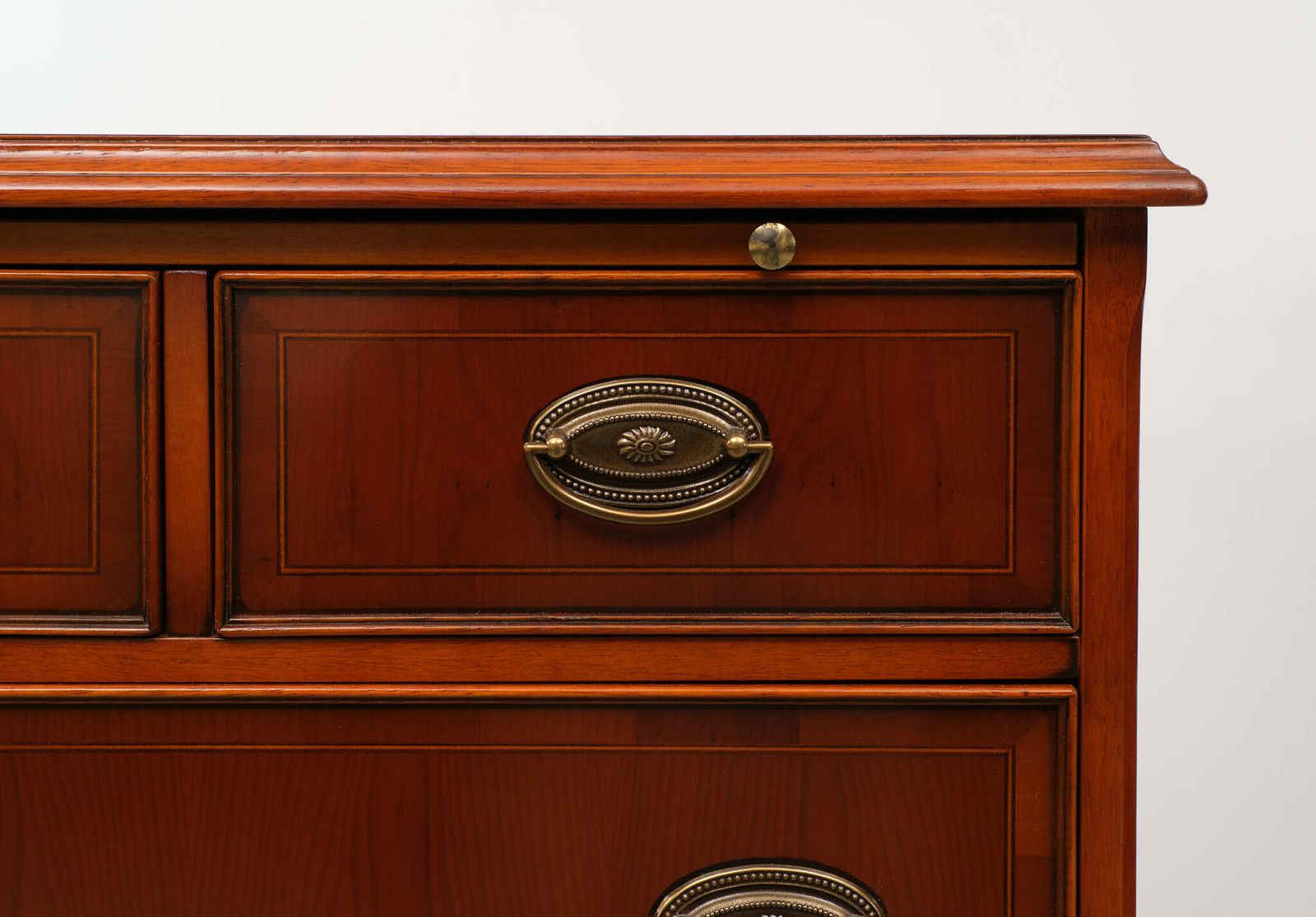 Heldense Exclusive English Furniture Cherry Wood Cabinets 1970s photo for sale