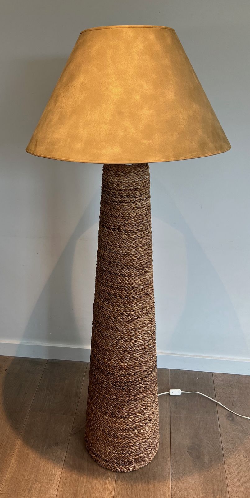Rope Floor Lamp In The Taste Of Audoux Minet photo vintage