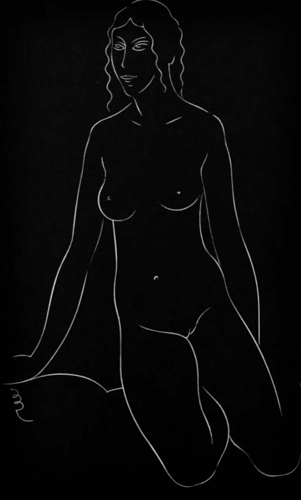 Eric Gill Female Nudes Signed In The Plate Block XVI (From ‘25 Nudes’) 1938