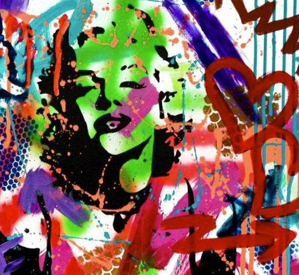Nastya Rovenskaya Original Mixed Media Shadow Of Marilyn Monroe