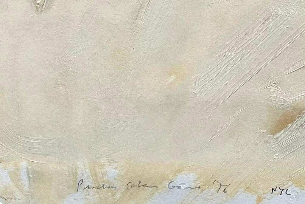 Original Very Rare Vintage Mixed Media Painting Amram Ebgi ( Israeli/ American) photo furniture