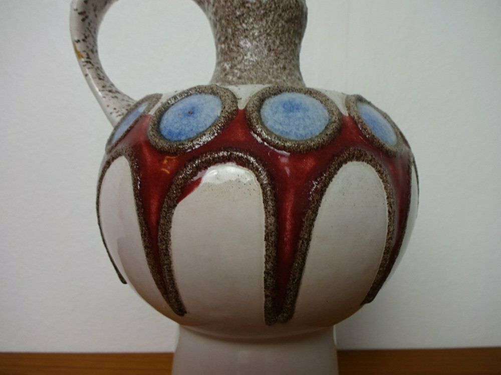 Fat Lava Ceramic Vase From Veb Haldensleben, East Germany, 1970s photo furniture