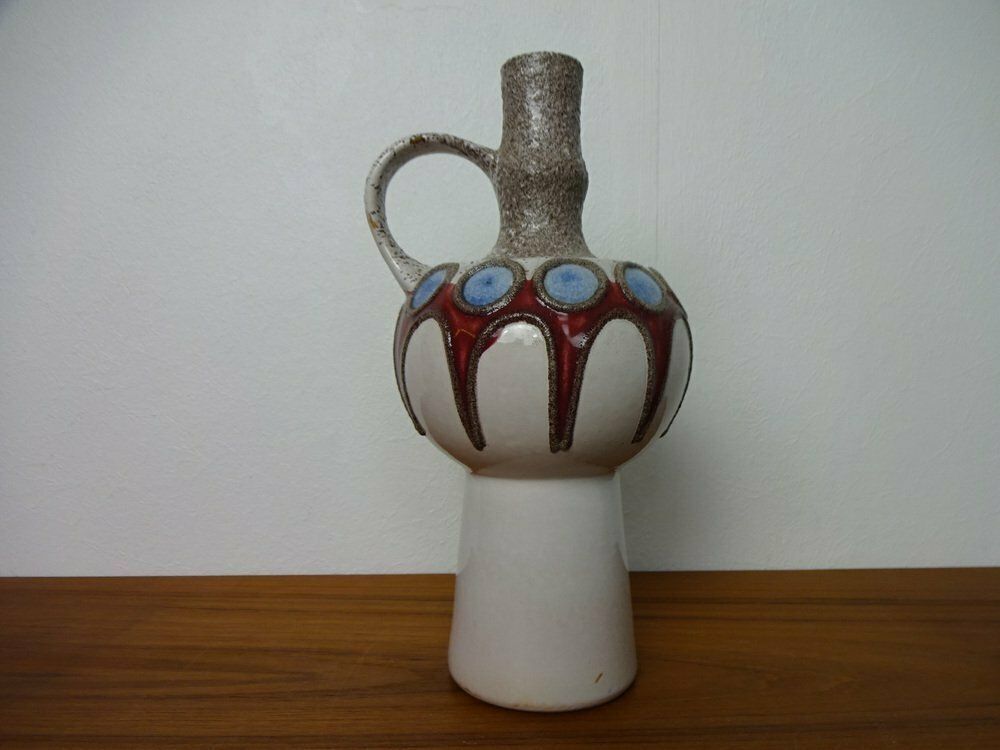 Fat Lava Ceramic Vase From Veb Haldensleben, East Germany, 1970s photo Home Decor