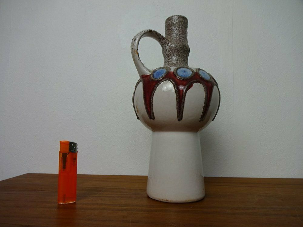 Fat Lava Ceramic Vase From Veb Haldensleben, East Germany, 1970s photo 215.0
