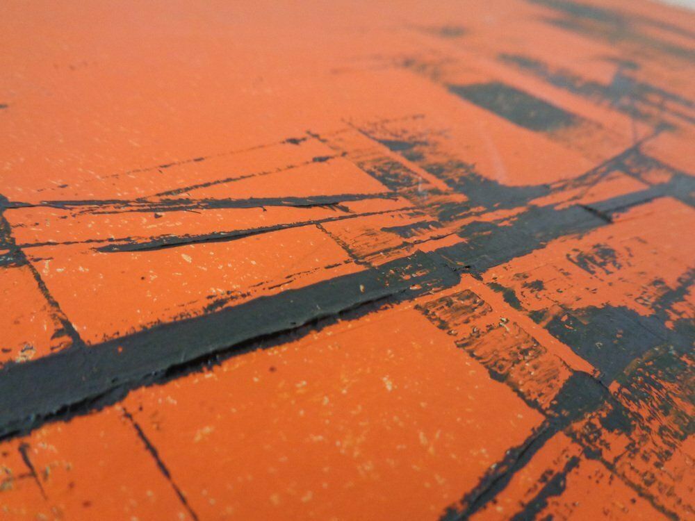 photo vinterior Brooklyn Bridge, New York, 1970s, Acrylic On Wood, Framed