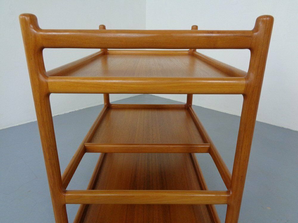 Furniture Danish Teak Serving Cart By Johannes Andersen For Cfc Silkeborg, 1960s photo