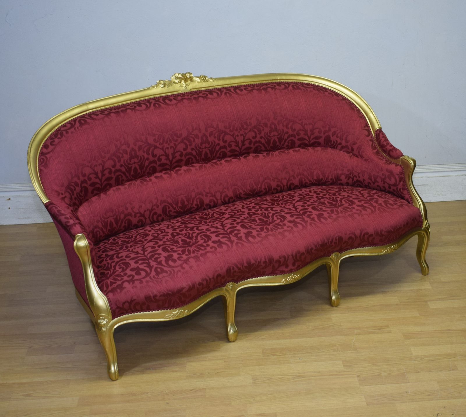 Antique French Gold Painted Sofa photo vinterior