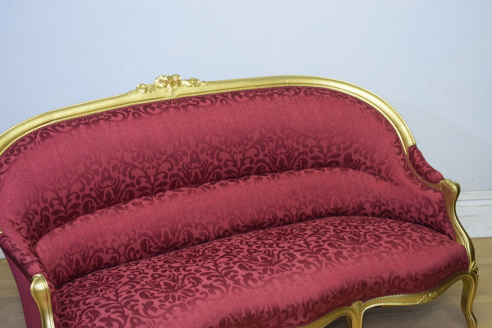 2350.0 Antique French Gold Painted Sofa photo