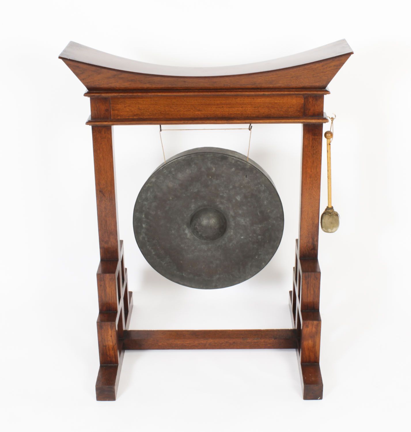 Antique Aesthetic Movement Anglo Japanese Dinner Gong 19th C photo furniture