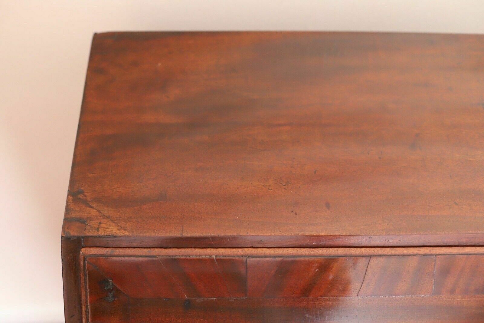 Antique Geaorge III Mahogany Bureau photo vinterior
