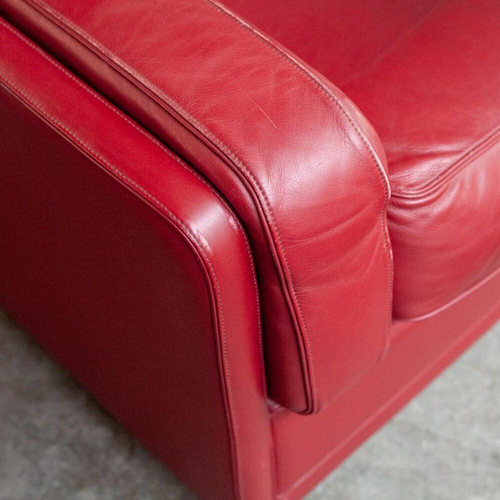 Model Socrates Red Armchair By Poltrona Frau, 1980s photo 1328.0
