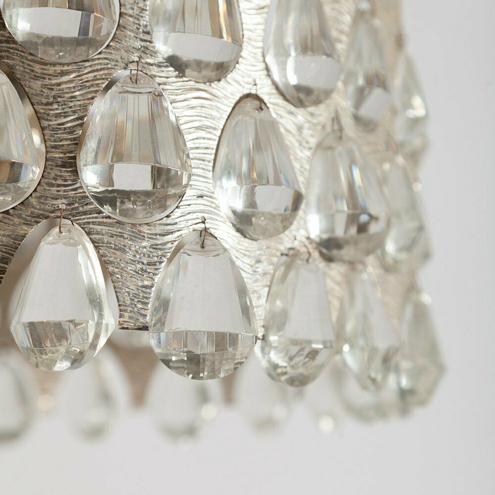 Silver Plated Chandelier By Palwa, 1970s photo vintage