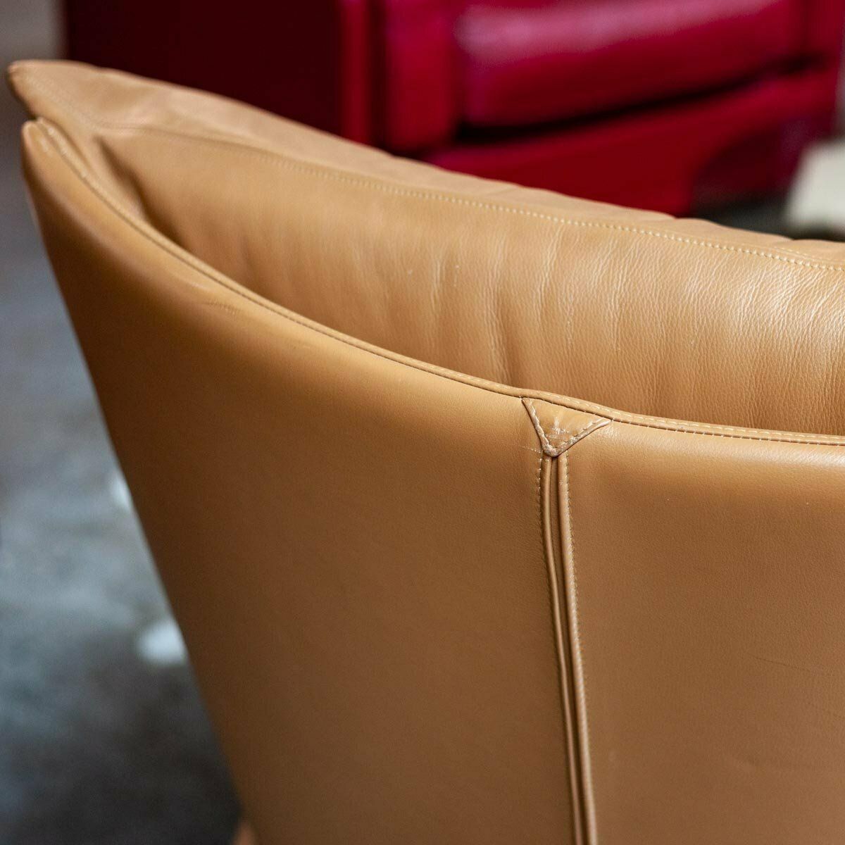 Leather Palmaria Easy Chair By Vico Magistretti For For Cassina, 1995 photo for sale